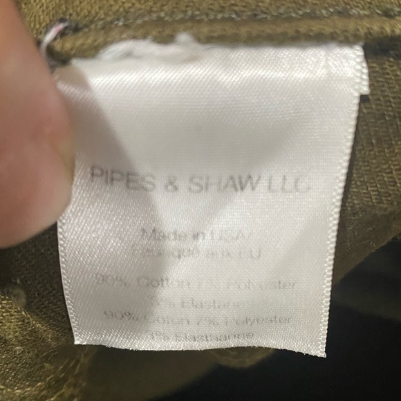 Veronica Beard Khaki Green Jeans - Picture 6 of 7